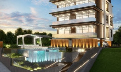 Large 2 bedrooms penthouse with swimming pool for sale in Germasogeia Tourist Area