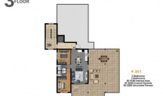 Beautiful 2 bedroom penthouse for sale in Parekklisia