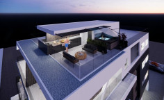 Large 2 bedroom penthouse with swimming pool for sale in Ypsonas