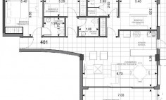 Spacious 3 bedroom apartment with swimming pool for sale in Trachoni