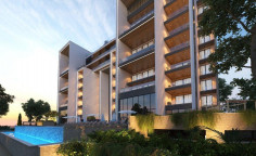 Large 2 bedrooms apartment with swimming pool for sale in Agios Tychonas