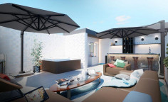 Luxury 3 bedroom penthouse with swimming pool for sale in Neapolis
