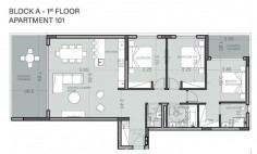 Luxury 3 bedrooms apartment with swimming pool for sale in Kato Paphos