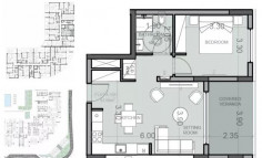 Luxury 1 bedroom apartment with swimming pool for sale in Kato Paphos