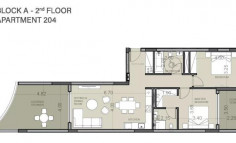 Beautiful 2 bed apartment with swimming pool for sale in Kato Paphos