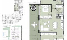 Large 3 bedroom penthouse with swimming pool for sale in Kato Paphos