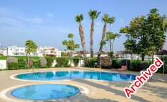 1 bedroom furnished apartment with swimming pool to rent in Livadia