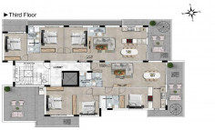 3 bedroom furnished apartment with swimming pool for sale in Livadia