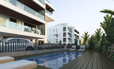 3 bedroom furnished apartment with swimming pool for sale in Livadia