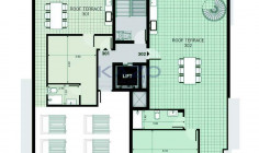 Modern four bedroom top floor apartment in Polemidia 