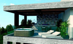 Modern four bedroom apartment top floor in Polemidia with roof terrace 