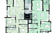 Modern four bedroom apartment top floor in Polemidia with roof terrace 