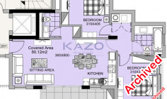 Modern two bedroom apartment in quiet Panthea area 