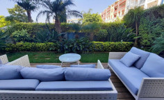 Sea front ground floor apartment for rent in Limassol Marina 