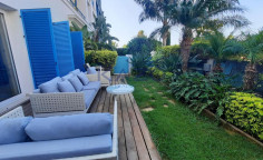 Sea front ground floor apartment for rent in Limassol Marina 