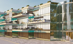 Modern commercial building with gym in Polemidia Kato 