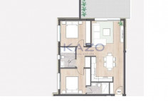 Modern two-bedroom apartment for sale in Pyrgos 