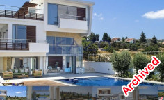 4 bedroom furnished villa with swimming pool for sale in Poli Crysochous