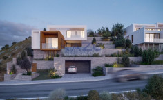 Stunning villa with sea view and private pool in Tsada 