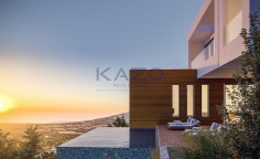 Stunning villa with sea view and private pool in Tsada 