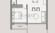 Modern 1 bedroom apartment with pool in Agios Athanasios 