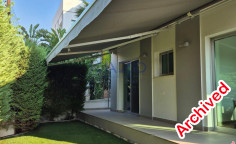 Spacious fully furnished three bedroom apartment with private garden in Panthea 
