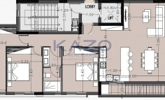 Top floor three bedroom apartment for sale in Columbia 