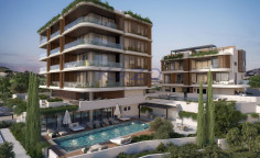 Spacious 3 bedroom apartment with pool in Agios Tychonas 