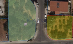 Large corner residential plot for sale with town planning permit in Zakaki area , Limassol