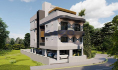 Modern two bedroom top floor apartment with sea view Agios Athanasios 
