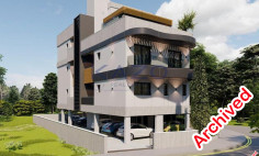 Modern two bedroom top floor apartment with sea view Agios Athanasios 