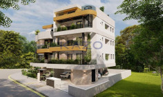 Stunning top floor apartment with sea view and pool 