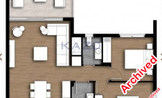 Modern 2 bedroom apartment with pool in Trachoni 