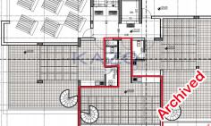 Modern one bedroom top floor apartment with roof garden for sale in Zakaki with sea view 