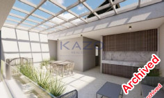Modern one bedroom top floor apartment with roof garden for sale in Zakaki with sea view 