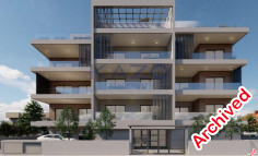 Modern one bedroom top floor apartment with roof garden for sale in Zakaki with sea view 