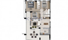 Modern 3 bedroom apartment with sea view in Mouttagiaka 