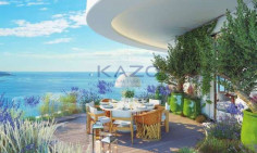 Stylish sea view apartment in Pyrgos with amenities 