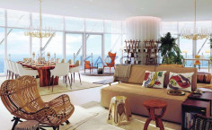 Stylish sea view apartment in Pyrgos with amenities 
