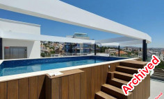 Modern penthouse apartment with pool and gym in Panthea 