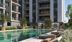 Charming one bedroom apartment with pool in Zakaki 
