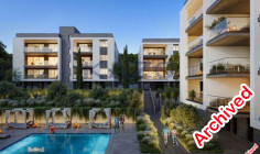 Two bedroom apartment with communal pool and gym in Polemidia 