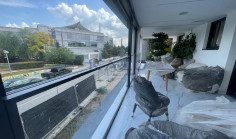 Luxury and modern fully furnished apartment with pool in Polemidia 