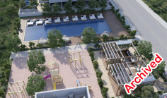 Luxury and modern fully furnished apartment with pool in Polemidia 