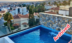 Magnificent 3 bedroom penthouse with pool in Agios Athanasios 