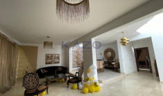 Luxurious fully furnished four + one bedrooms villa for rent in Polemidia 