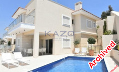 Luxurious fully furnished villa with sea view for rent in Agios Tychonas 