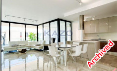 Modern furnished apartment with pool for sale in Agios Athanasios 