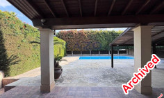 Modern Kapsalos villa with pool and seven bedrooms 