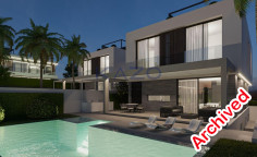 Modern five bedroom villa for sale in Agios Tychonas area 